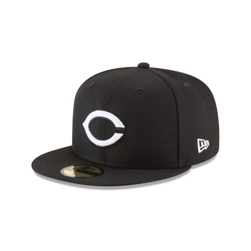 MLB Cincinnati Reds Basic 59Fifty Fitted (OKL8432) - Black New Era Caps